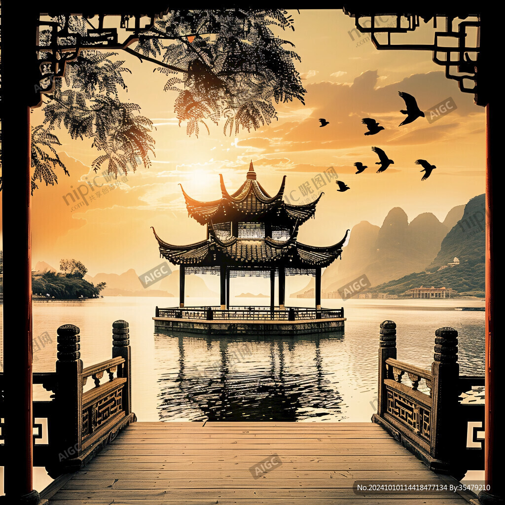 木亭子水墨江南