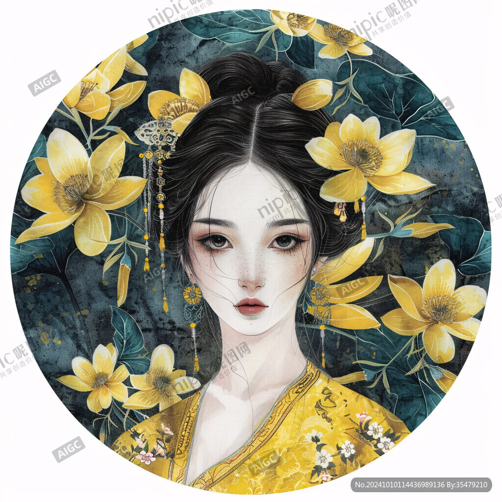整容整形花季少女插畫