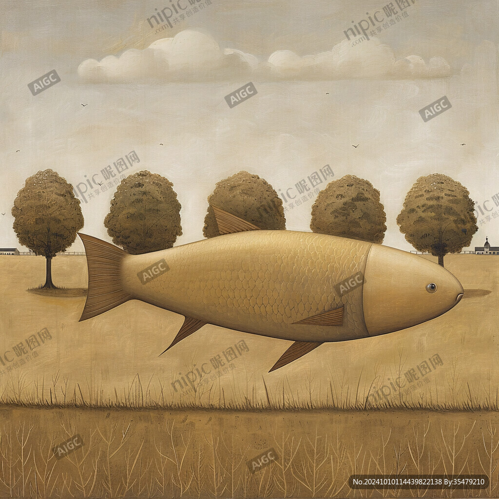 稻田魚插畫