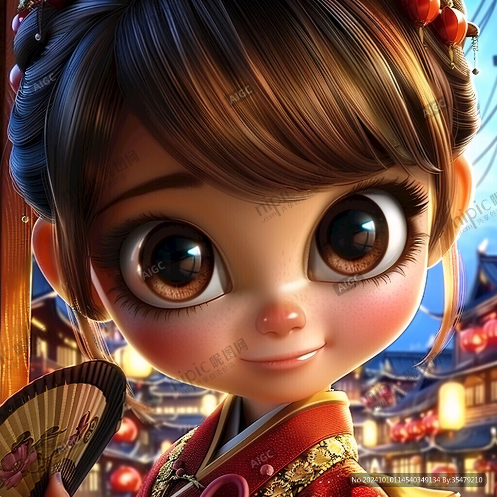 傳統卡通小妹