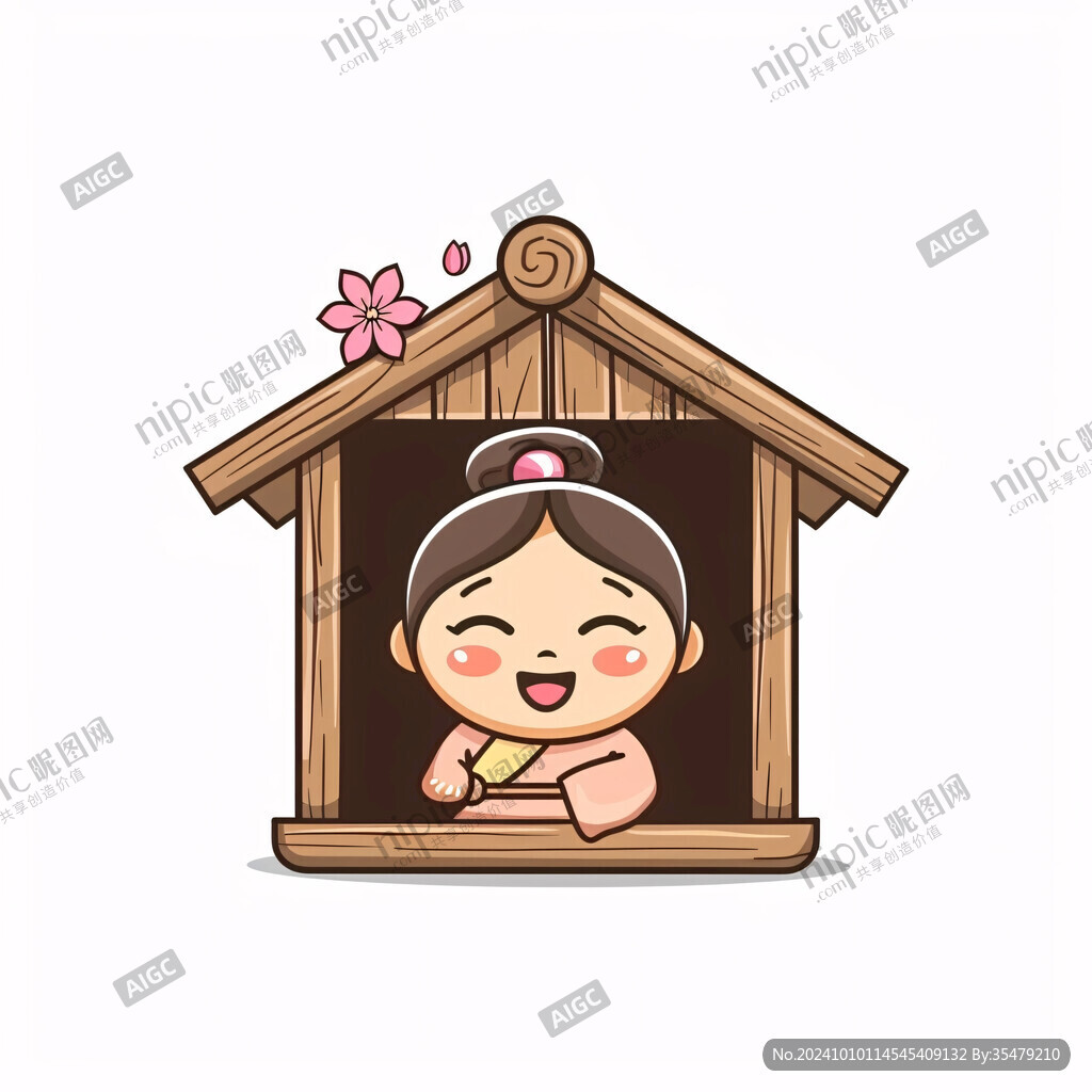 q版布朗族插畫