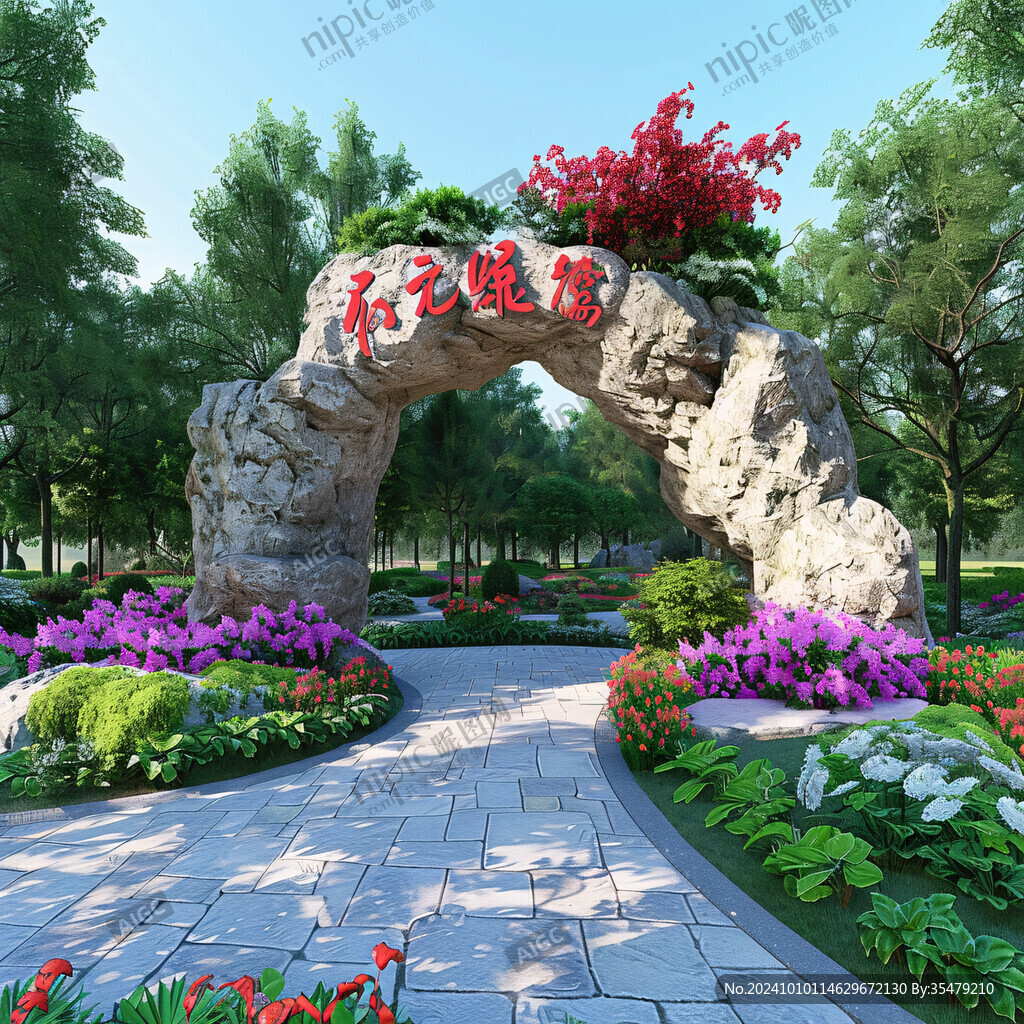 景區(qū)大門(mén)入口園林景觀
