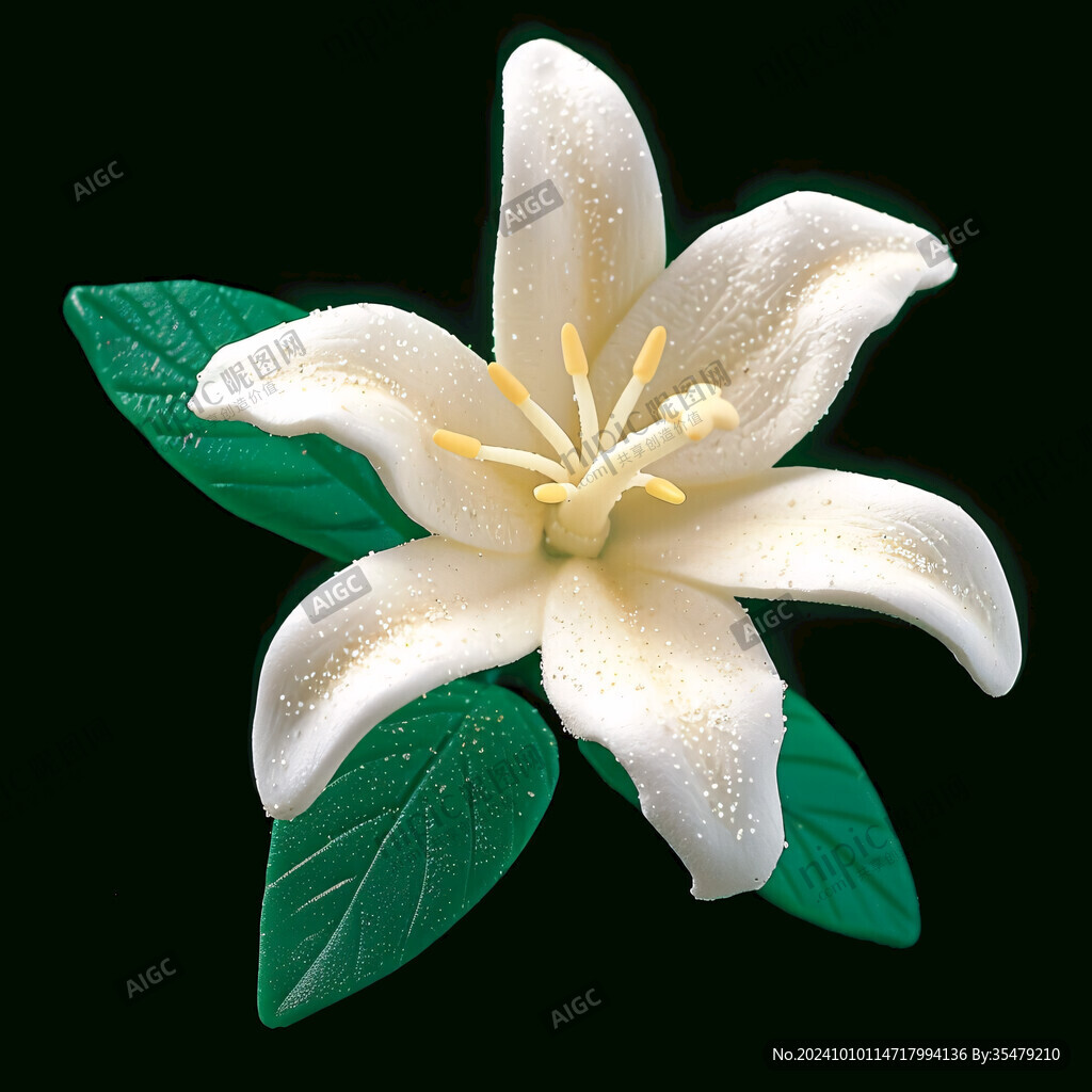 寫實梔子花