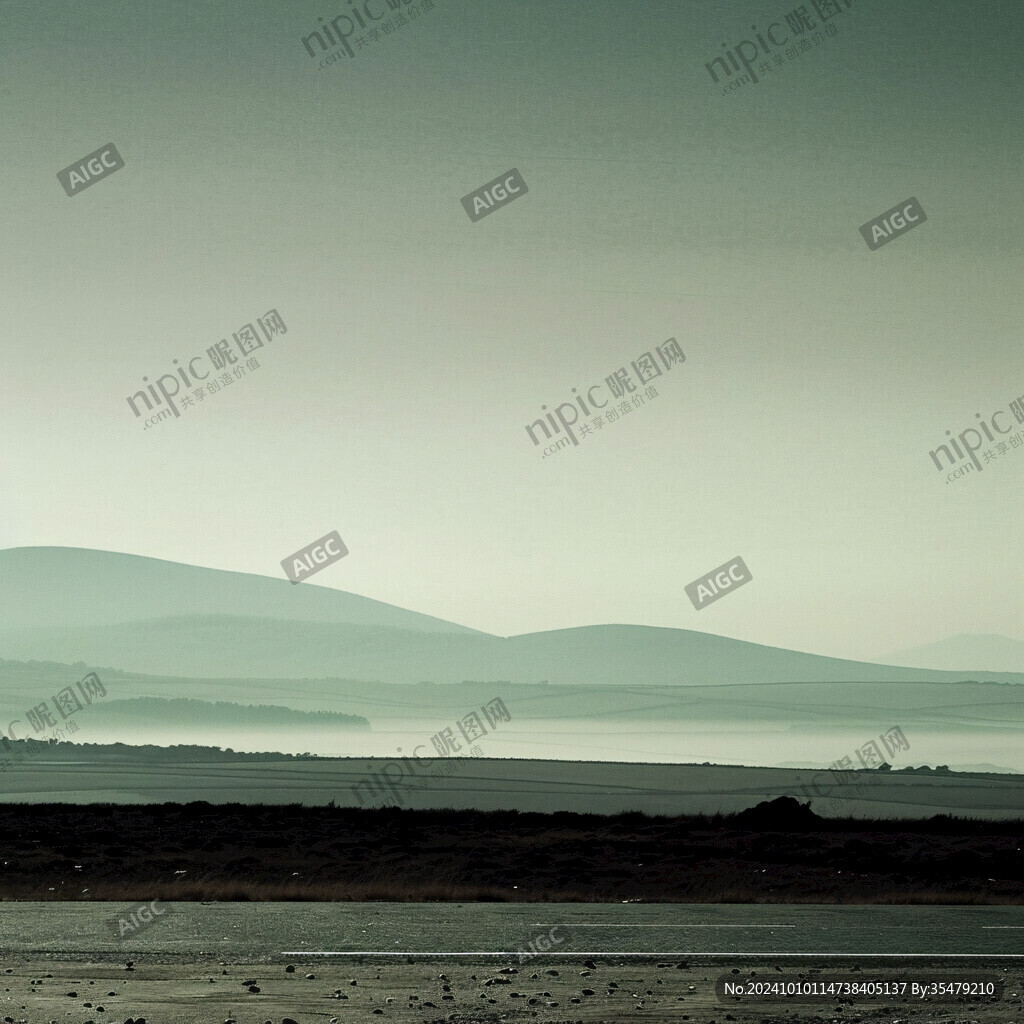 寬幅拼接綠色遠(yuǎn)山