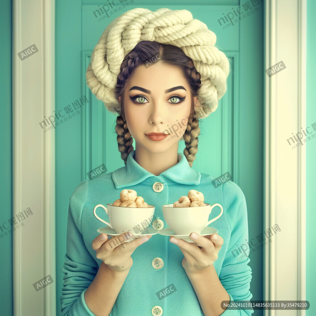 美女煮飯美女盛湯