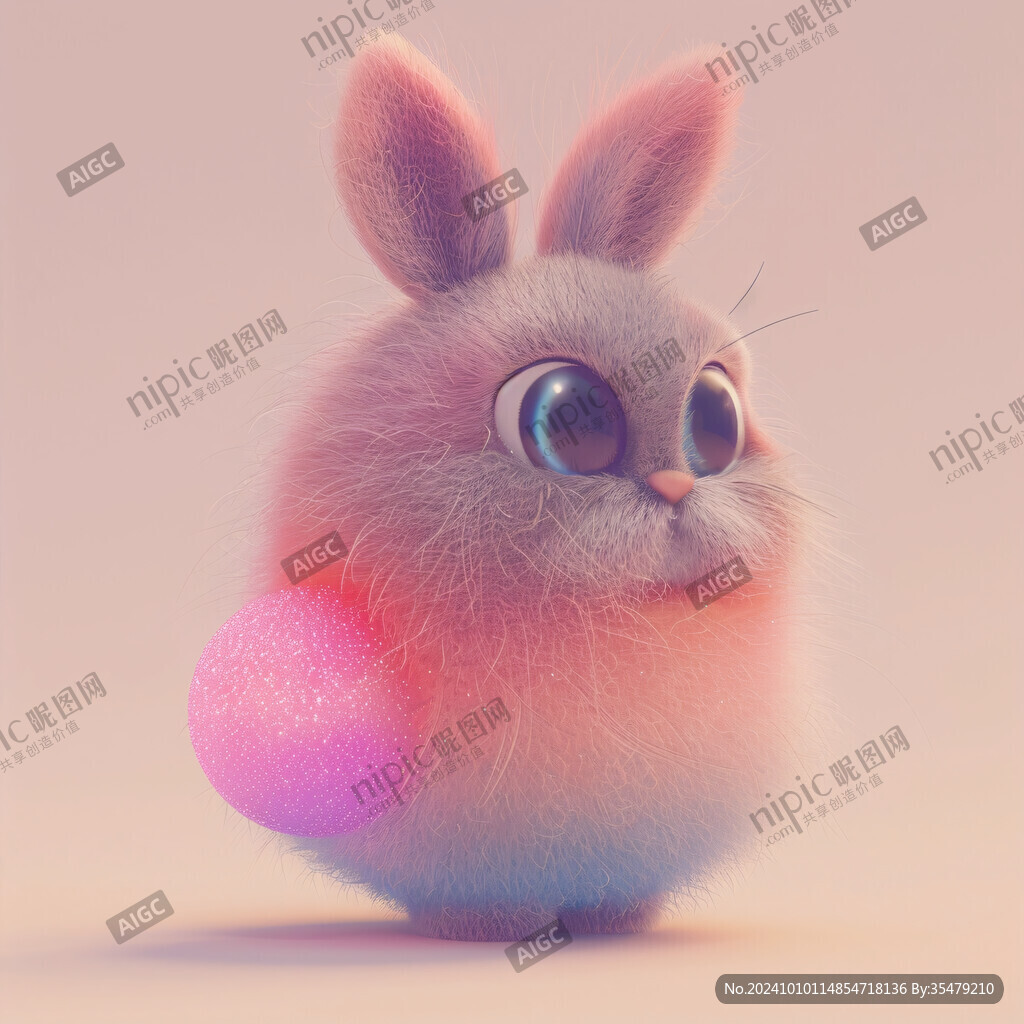3d卡通兔子