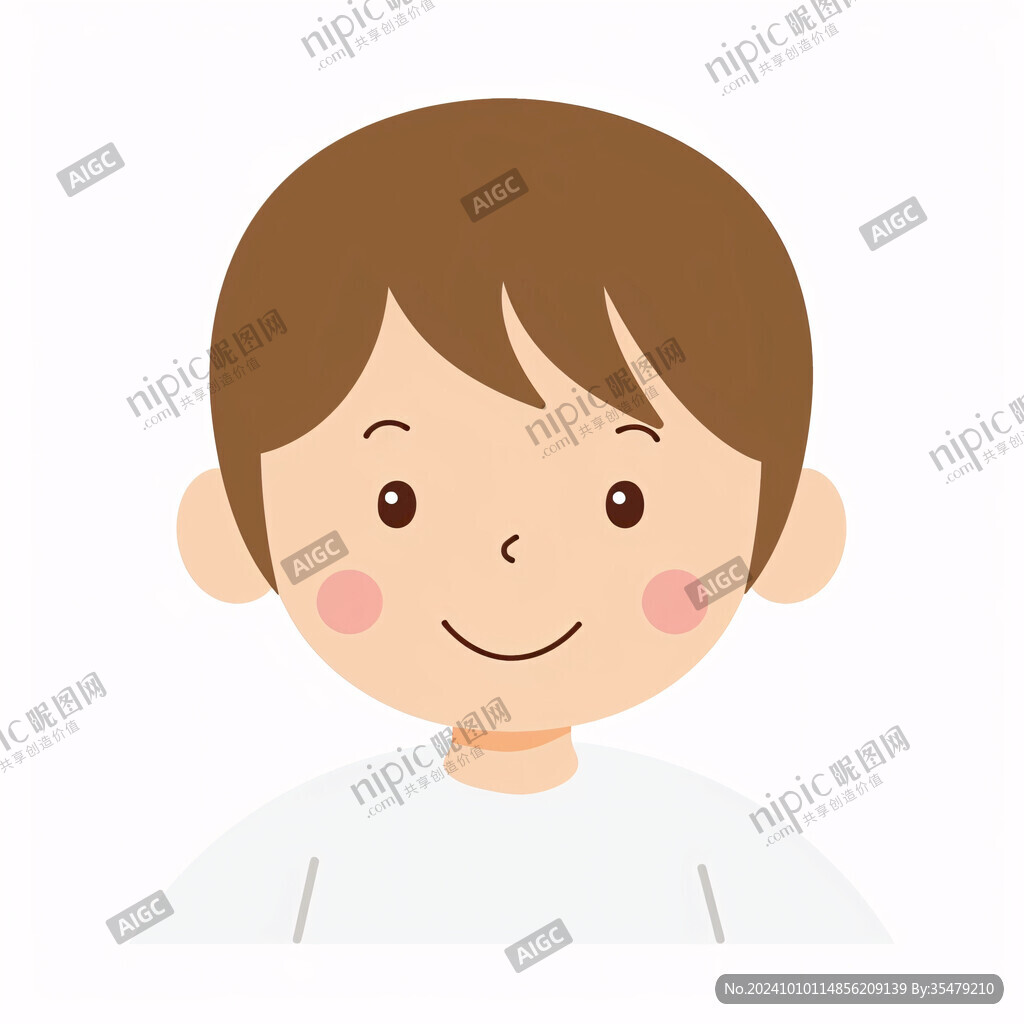 卡通男孩頭像創(chuàng)意設(shè)計(jì)