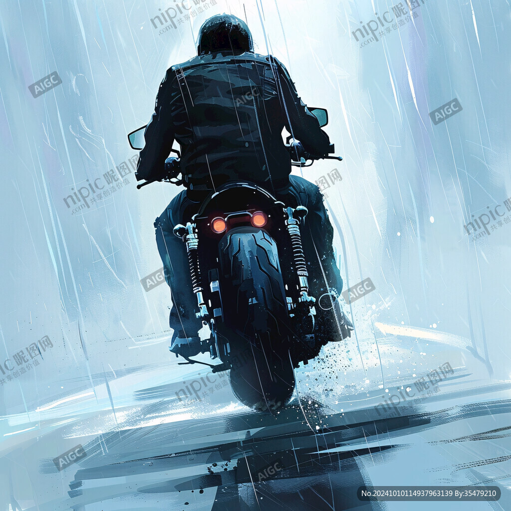 雨天摩托車