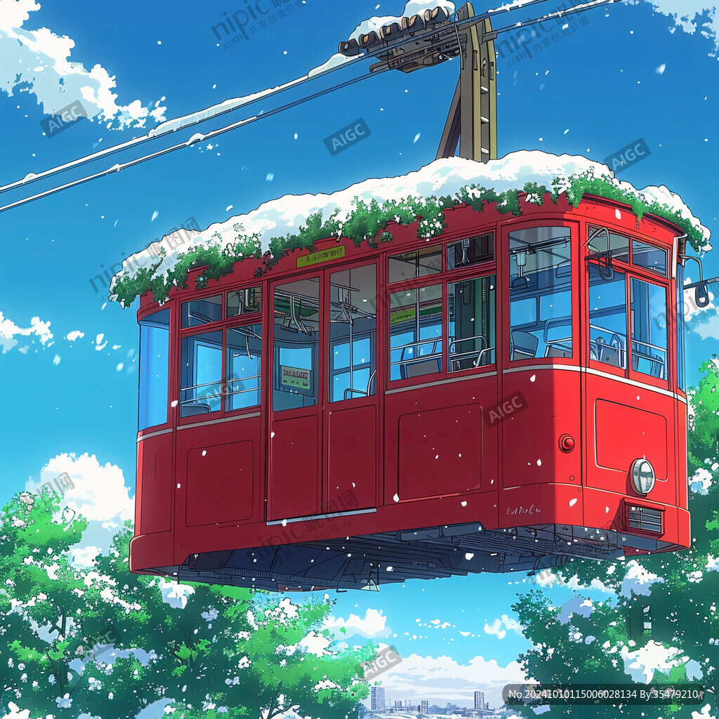 摩天輪雪景