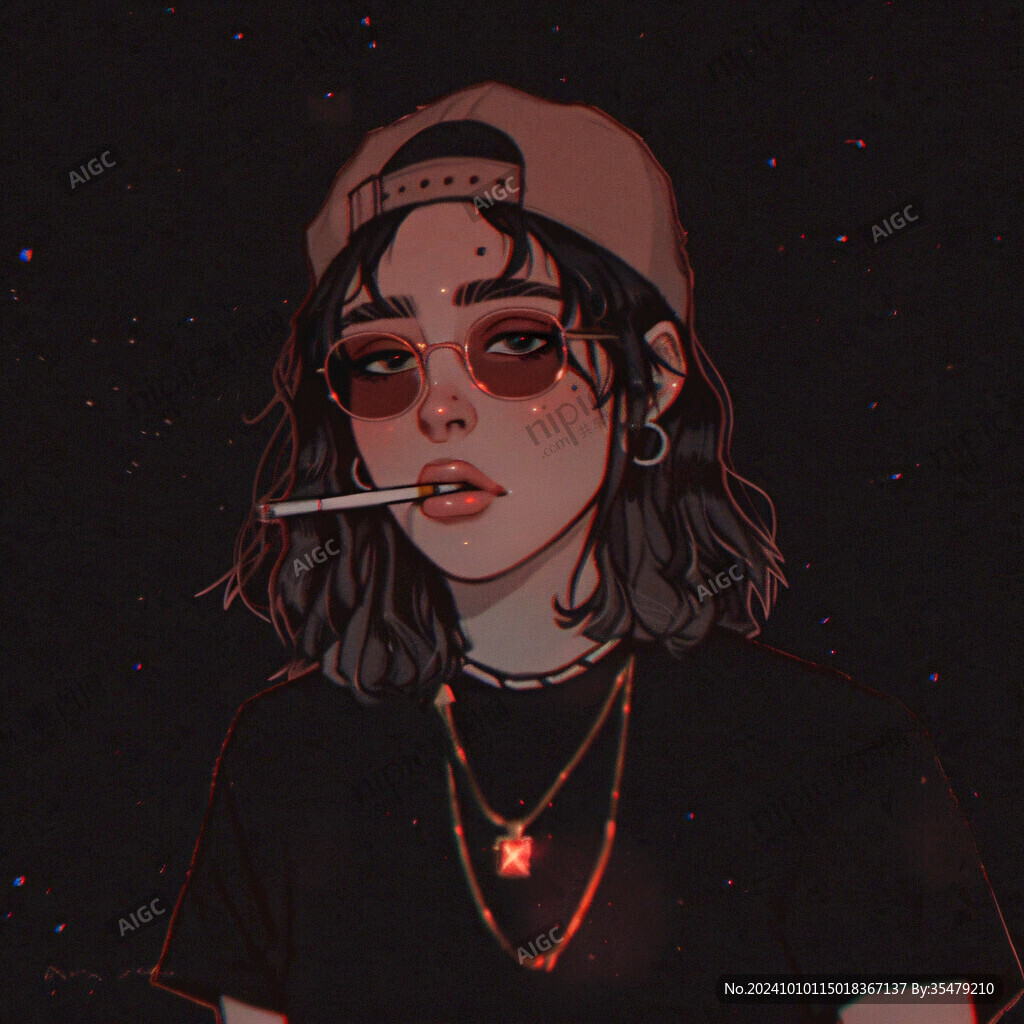 酷女孩插畫