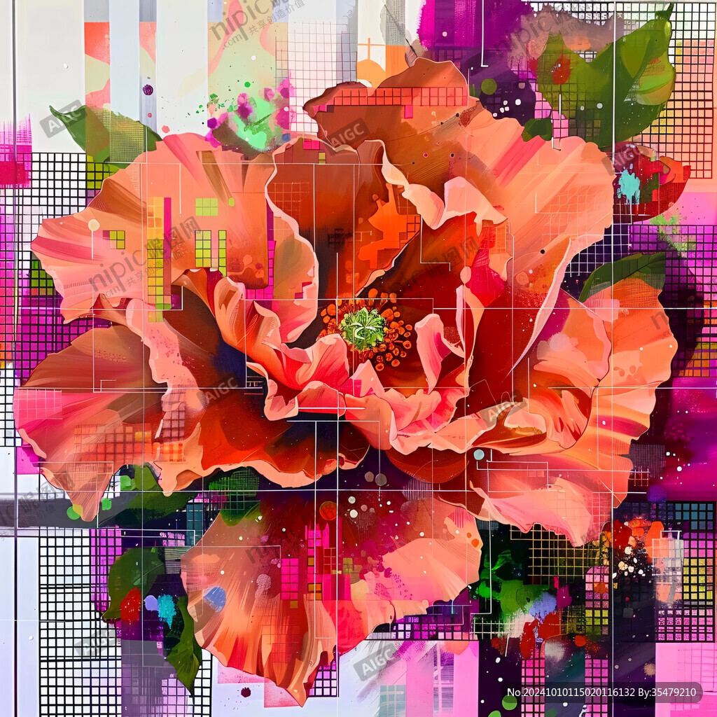 馬賽克花卉