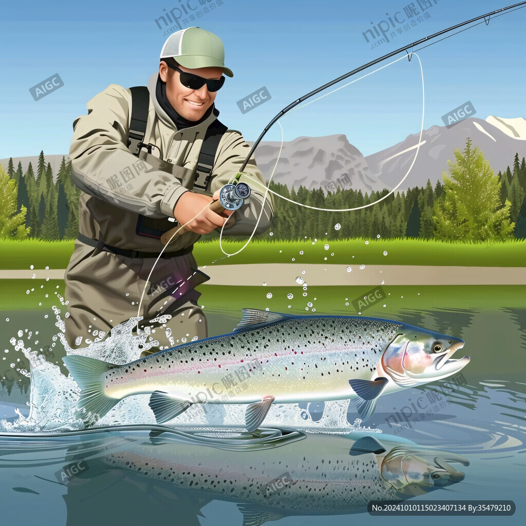釣魚3d畫