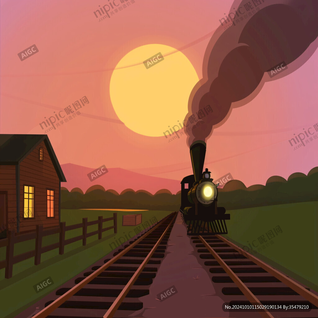 小火車站行車室場景