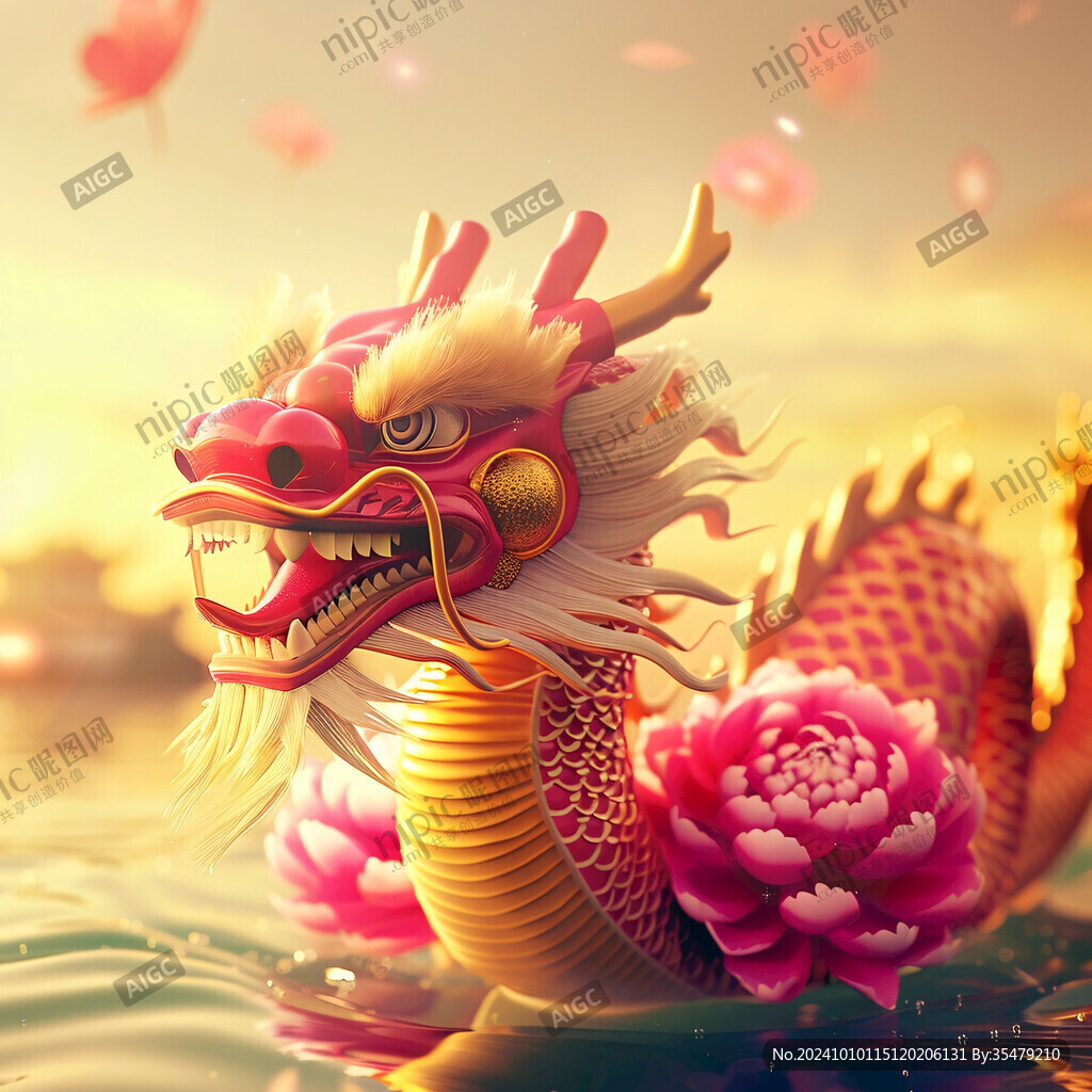 龍年年年有余插畫