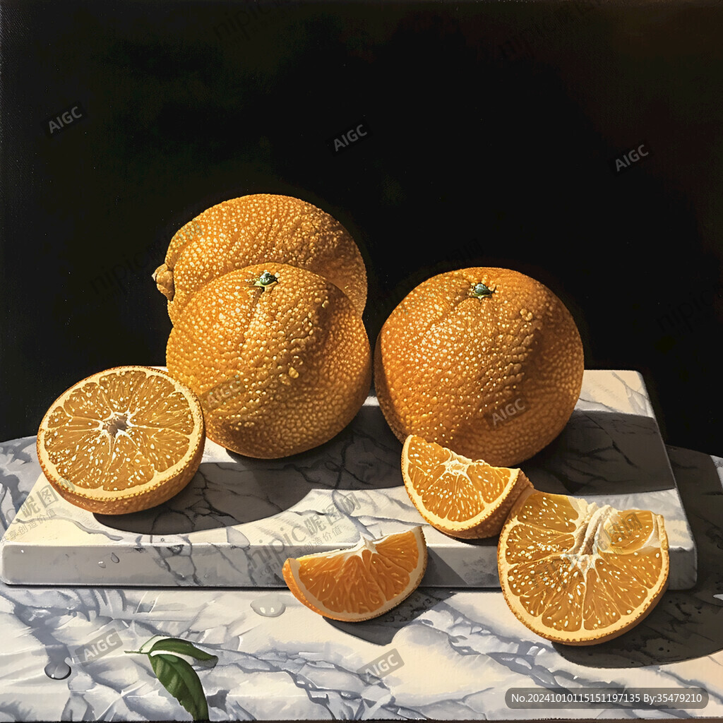 裝飾畫橙子