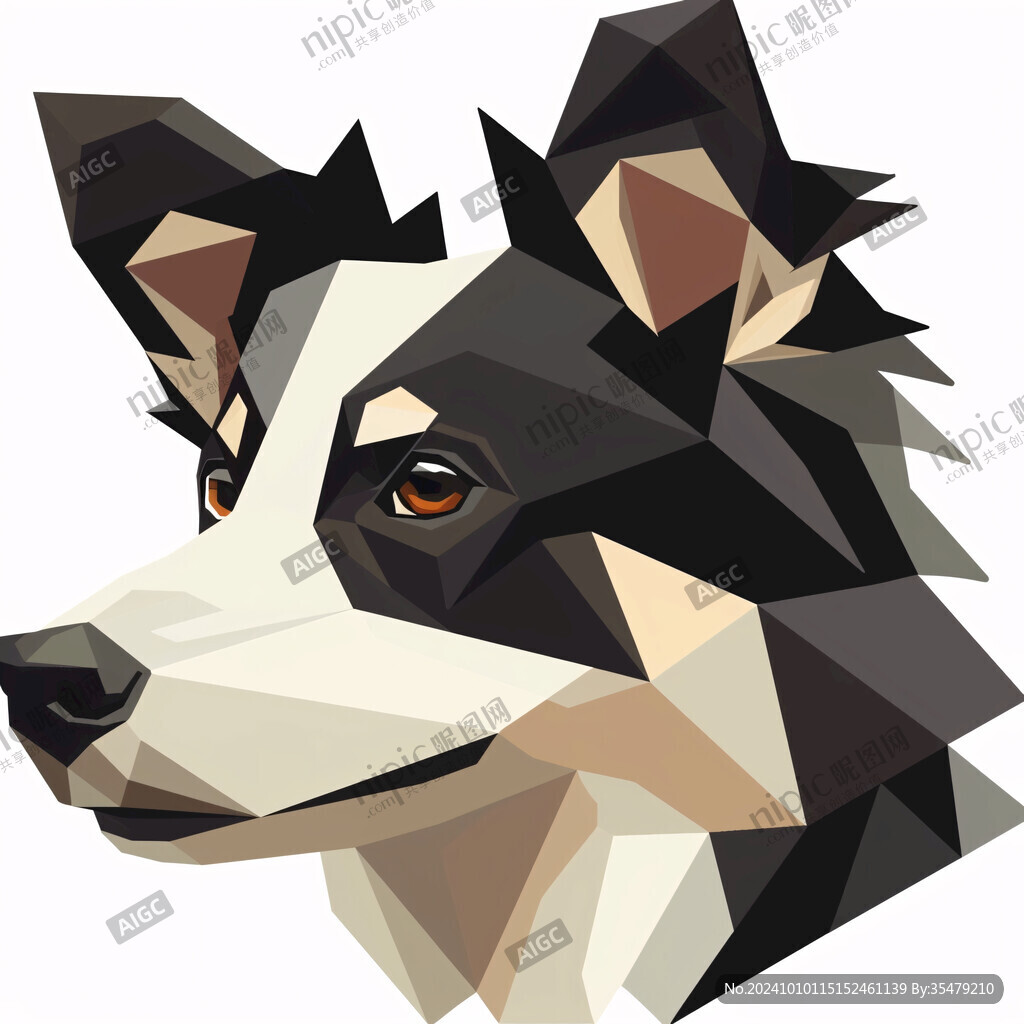狗頭插畫