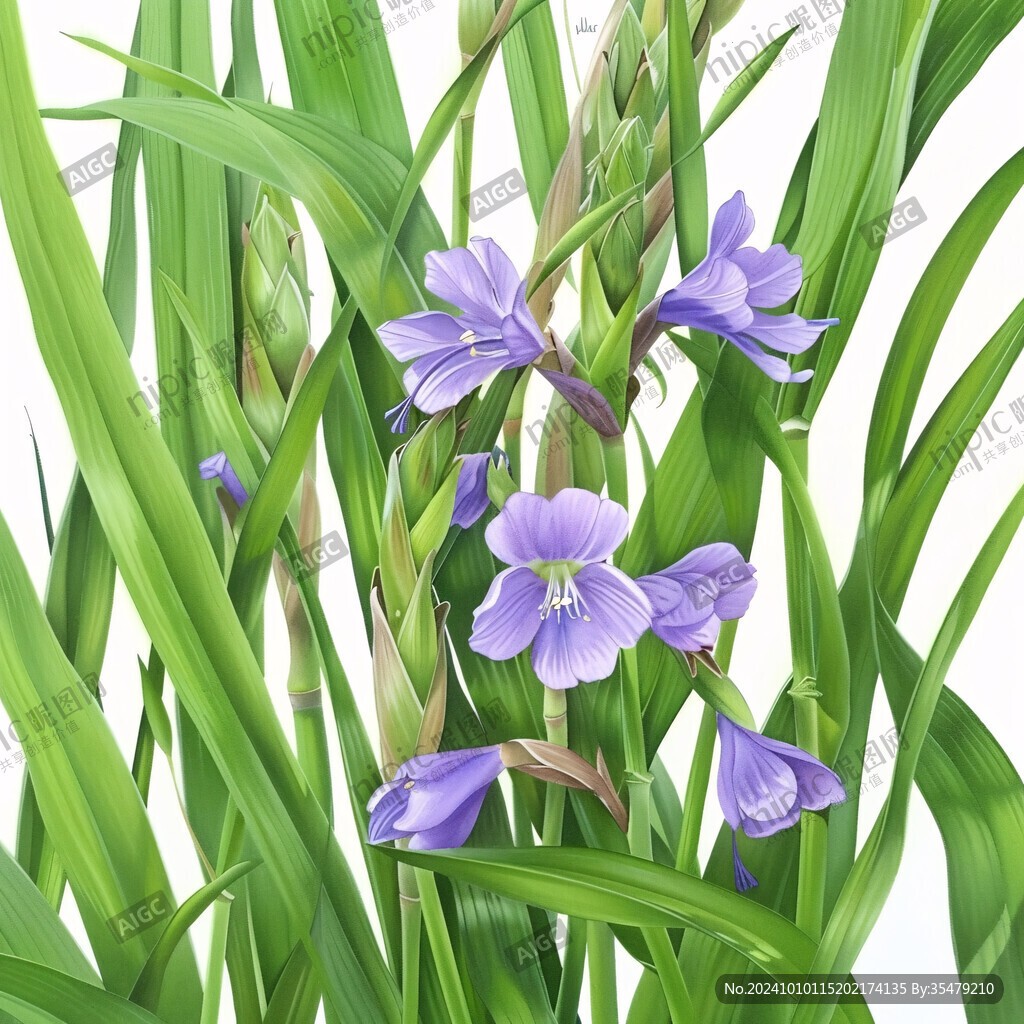 石菖蒲插畫
