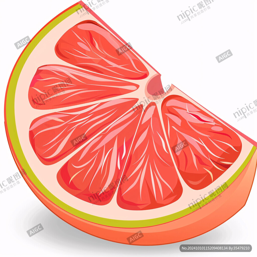 紅心柚子插畫