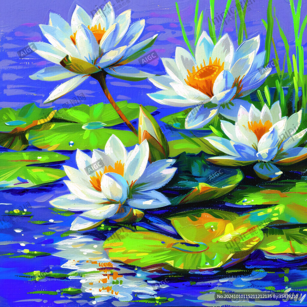 寫實(shí)畫蓮花睡蓮
