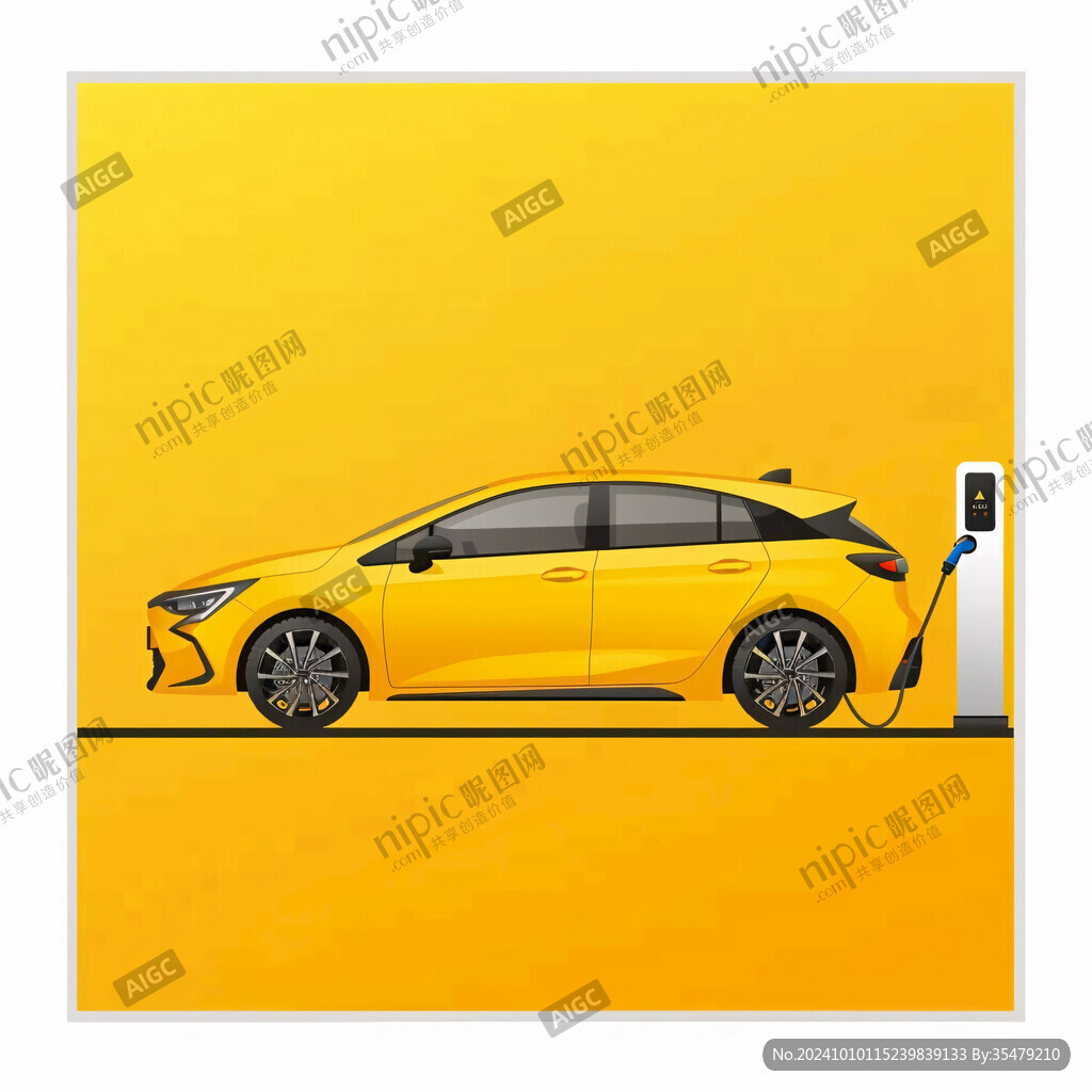 新能源汽車充電海報