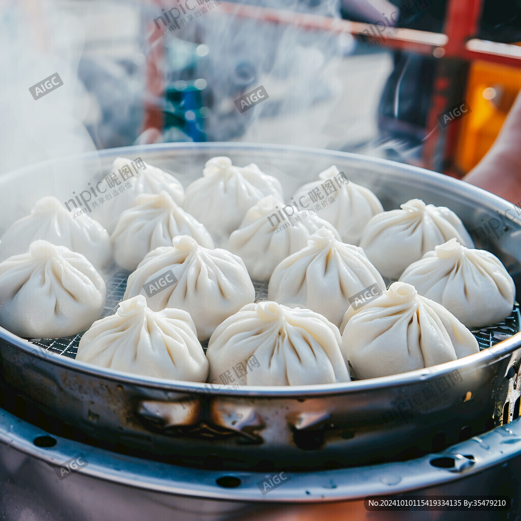 肉包子小籠包蒸籠湯包