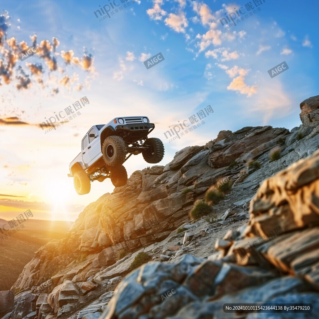戶外越野車背景圖
