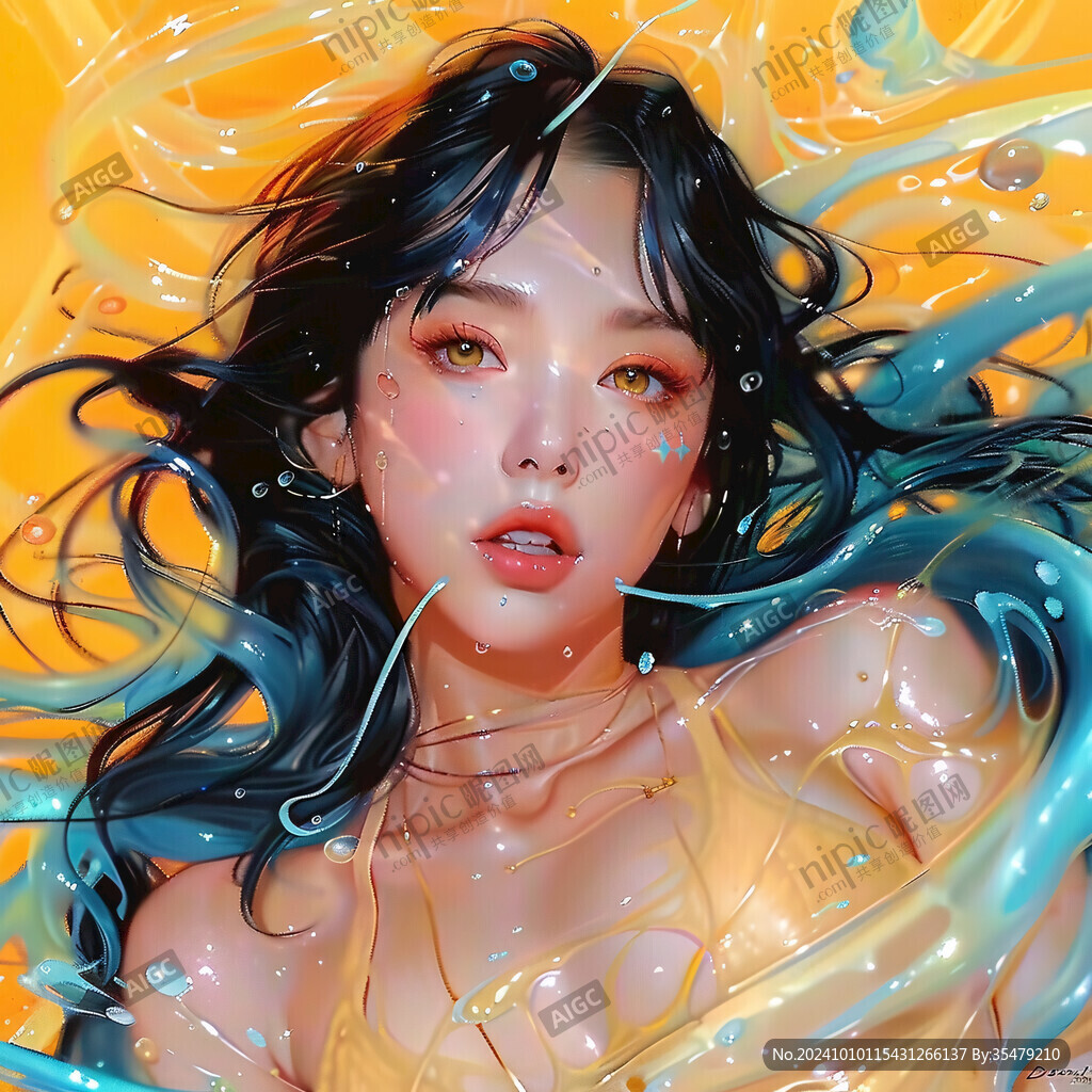 潮流插畫(huà)美女人物插畫(huà)