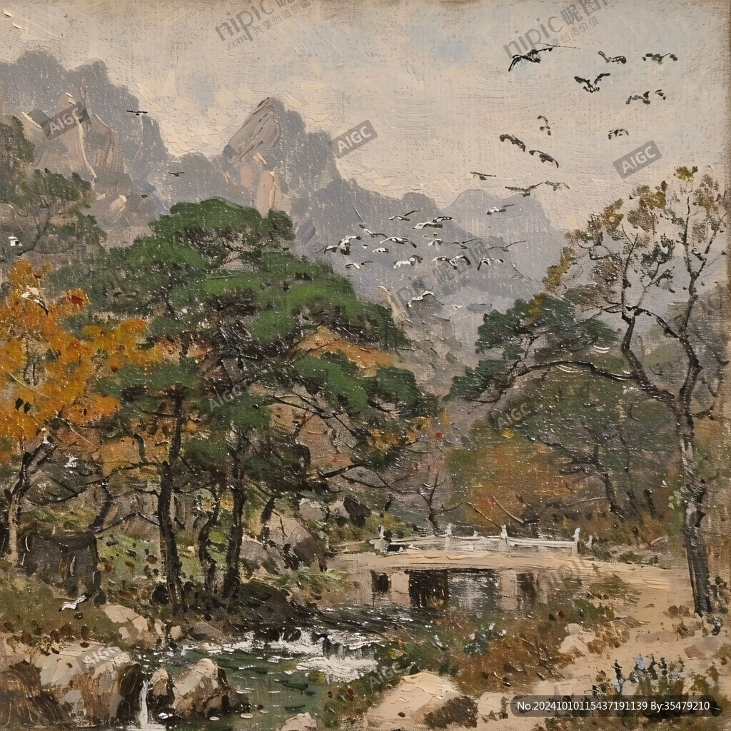 伏牛山油畫(huà)