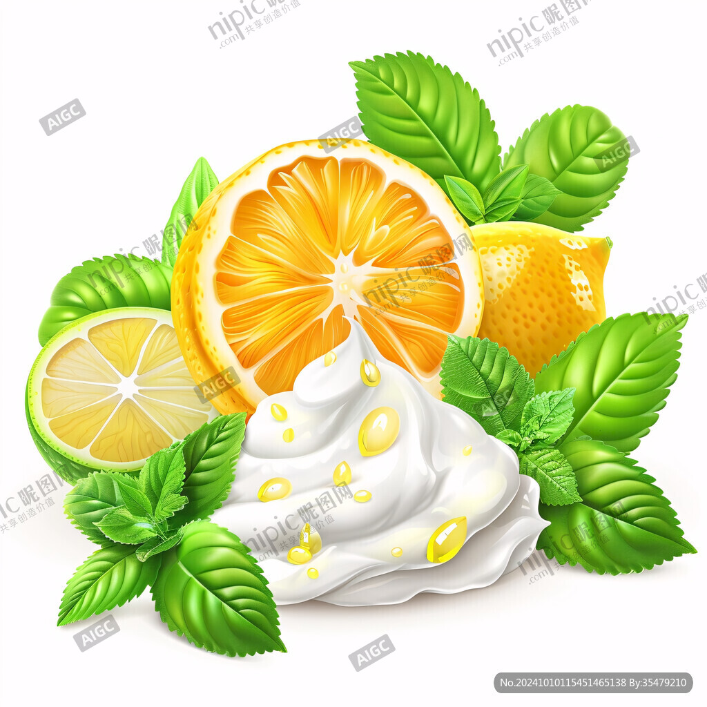 新鮮橙子插畫