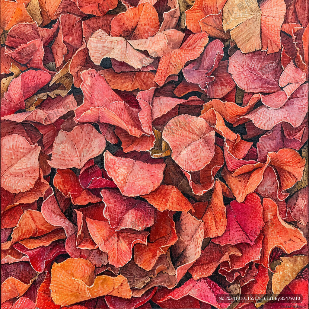 紫紅樹葉叢背景