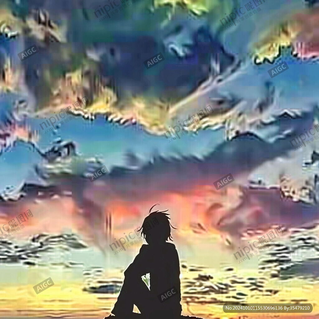 天空動漫背景