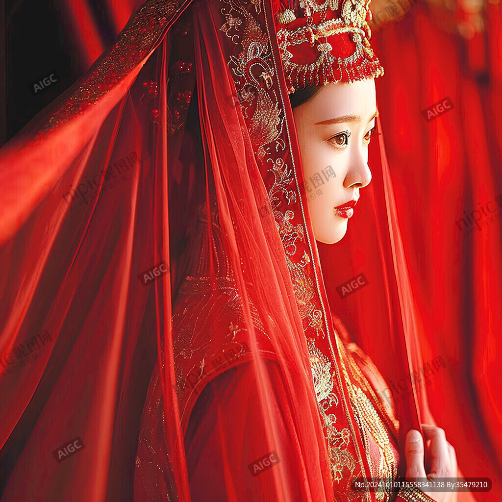 古風嫁衣美女
