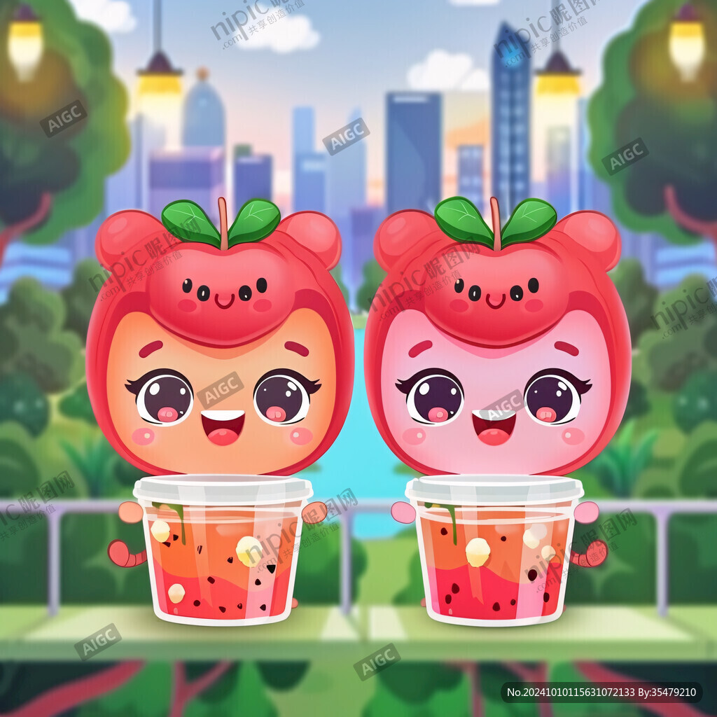 火龍果卡通形象ip