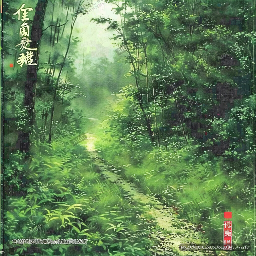 插圖曲徑通幽處
