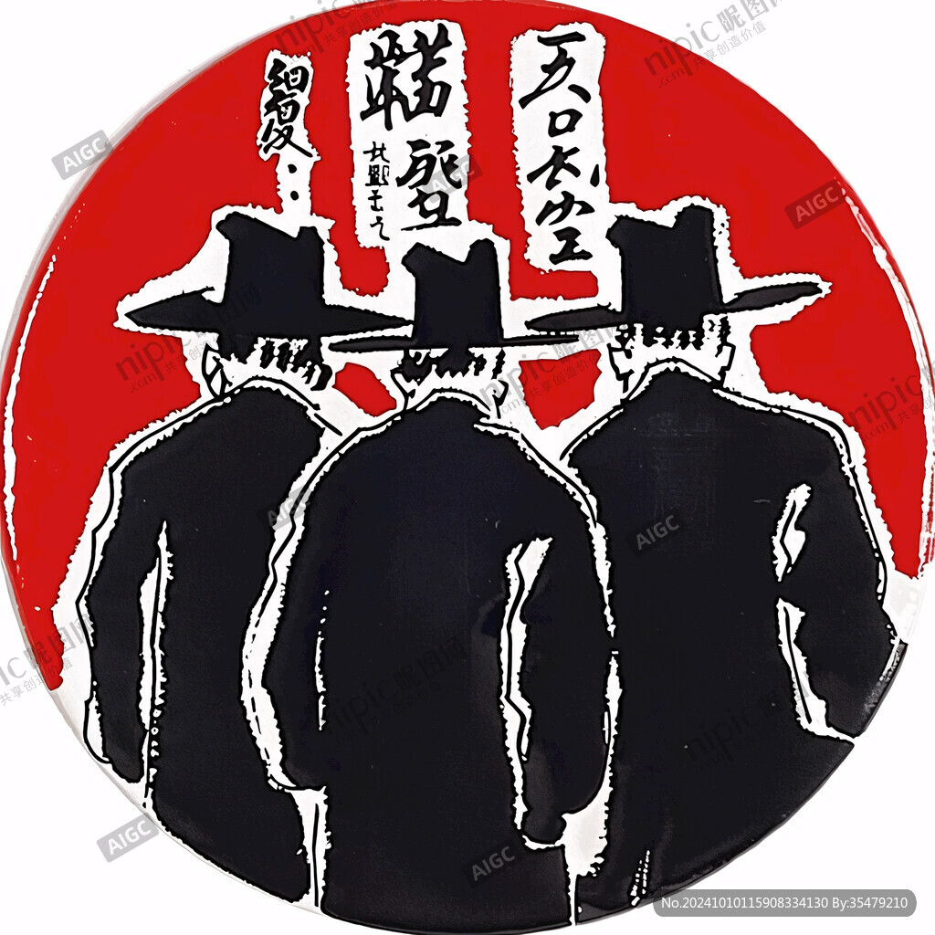 韓國剪影韓國手繪插畫