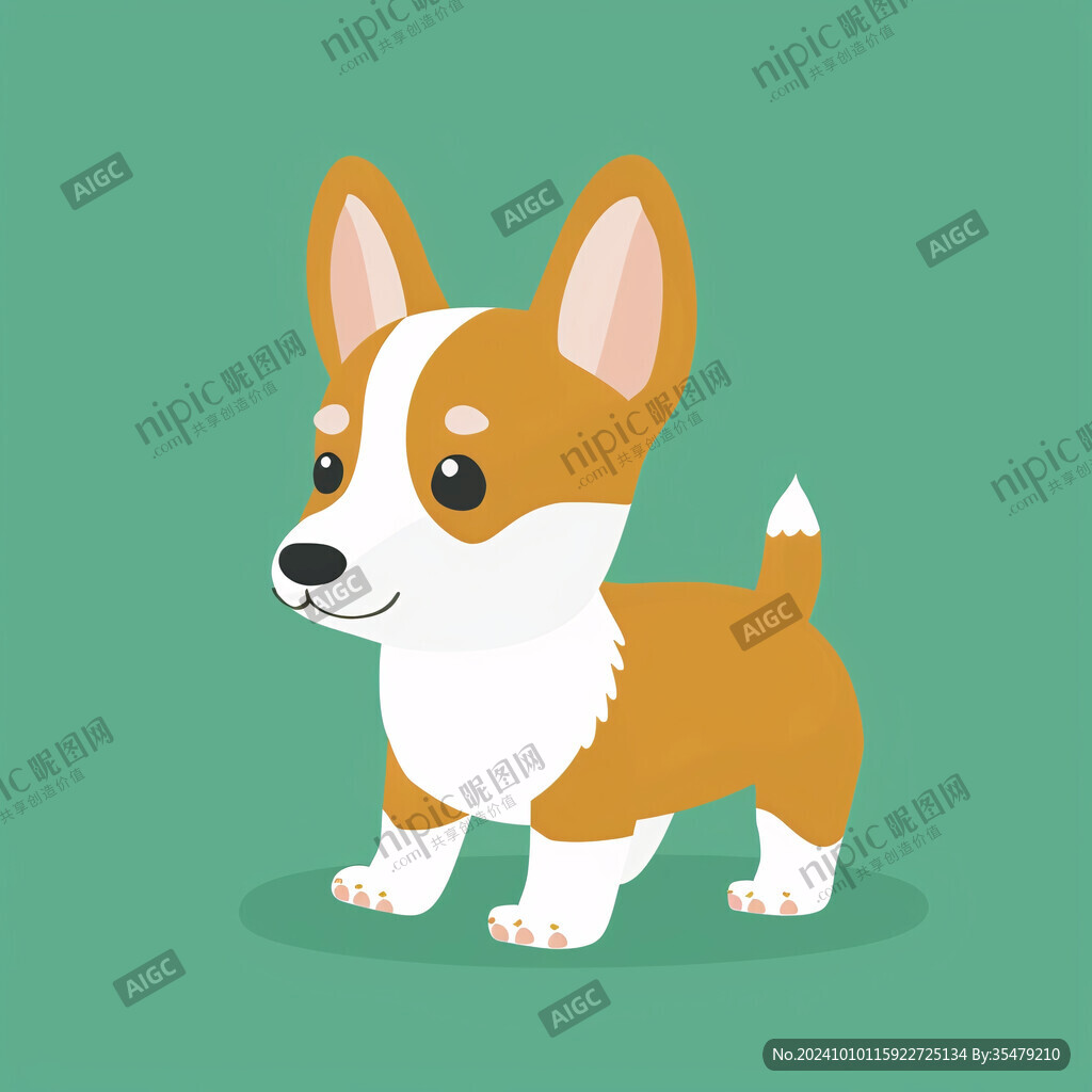 柯基犬卡通形象