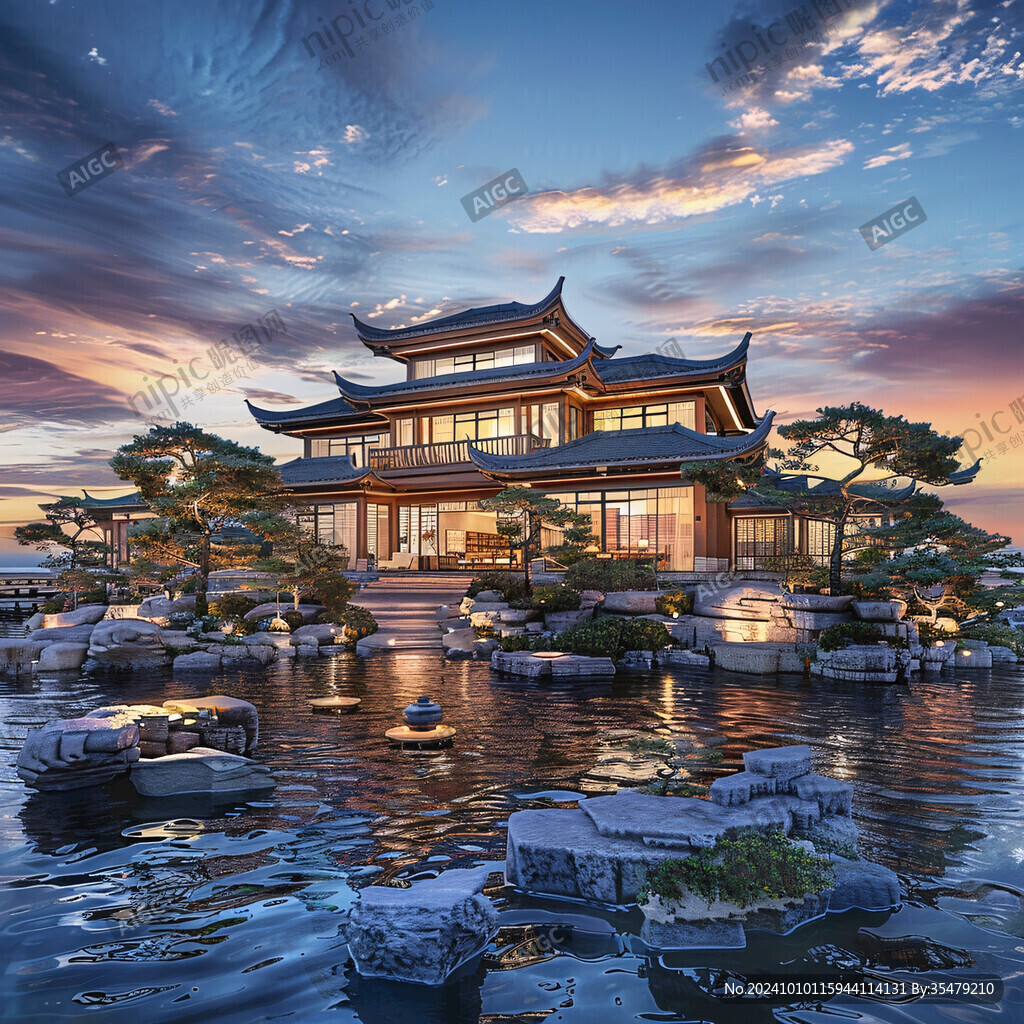 中式房地產(chǎn)豪宅私家