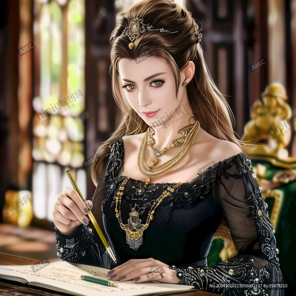 女王人物畫