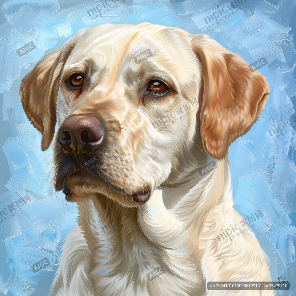 拉布拉多插畫