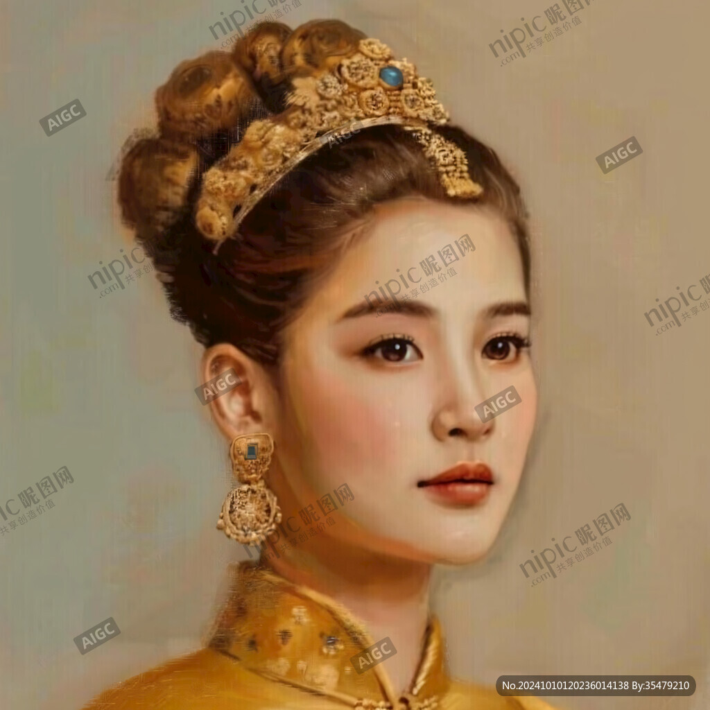 中式新娘插畫