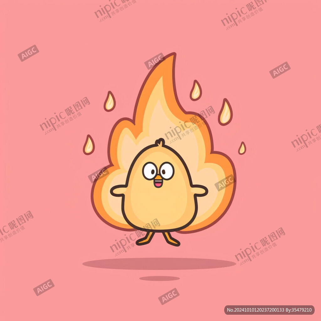 黃色的小雞插畫