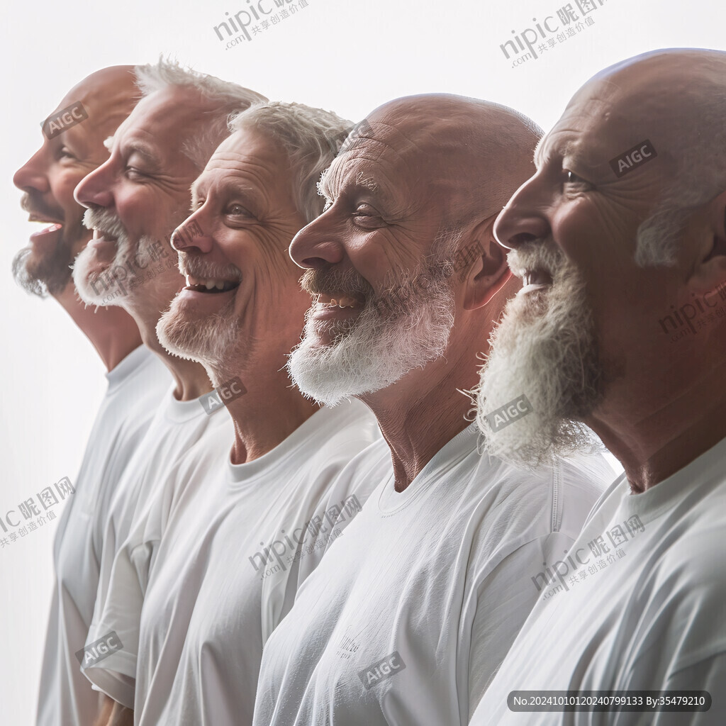 中年人側面觀
