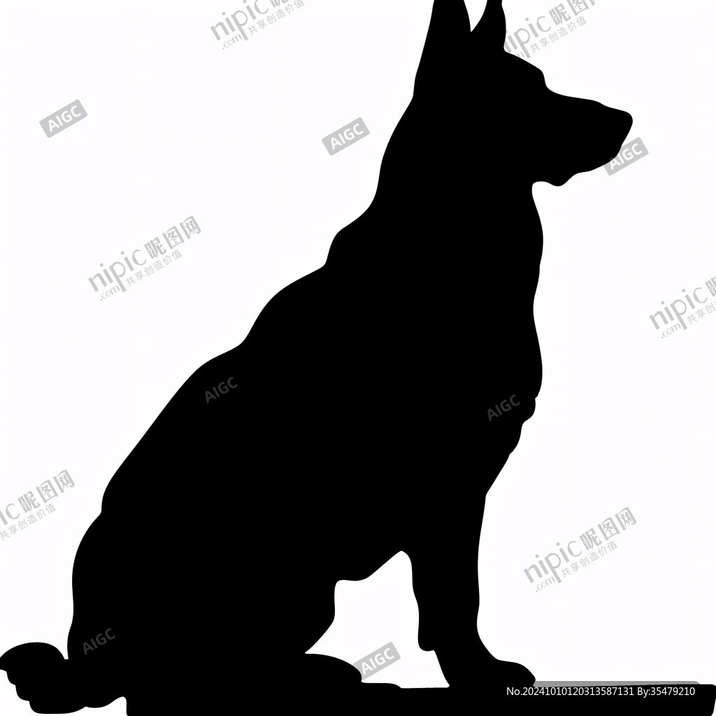 黑色田園犬