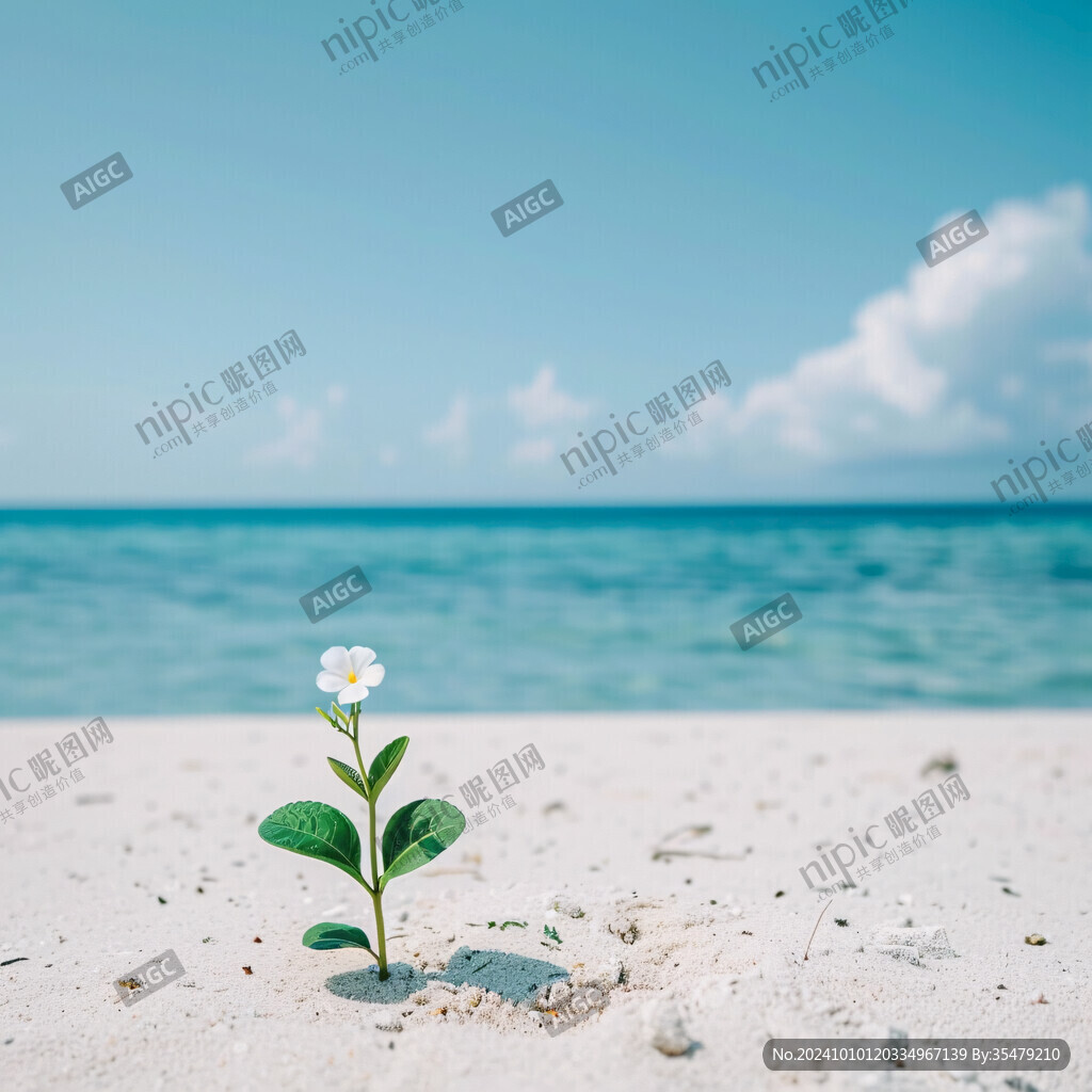 葉子花海邊
