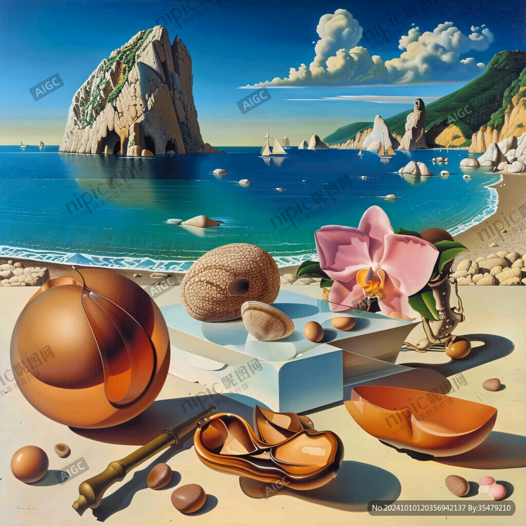 海灘風(fēng)景3d立體畫