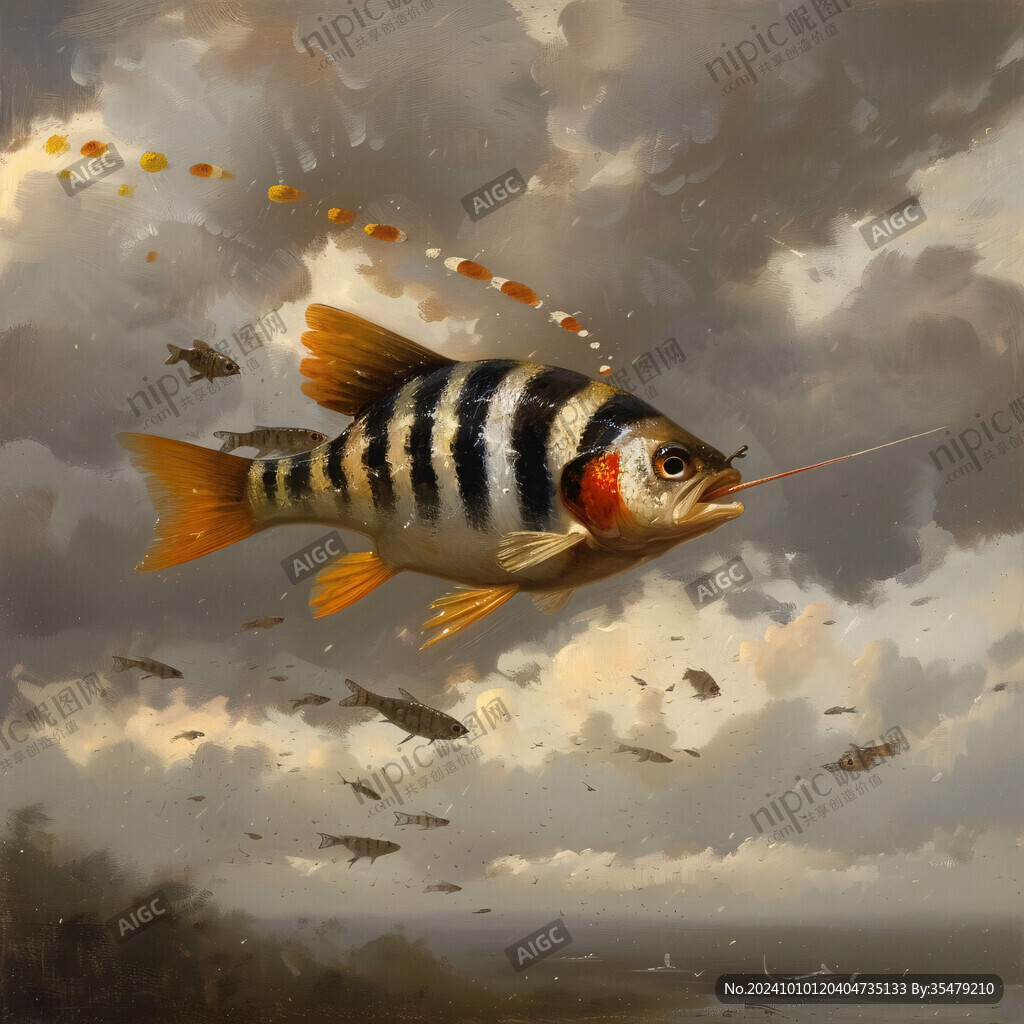 魚在云中游