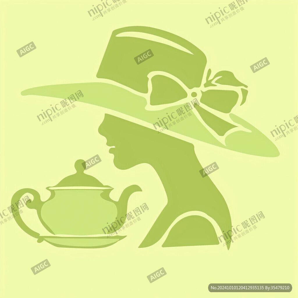 抽象采茶女