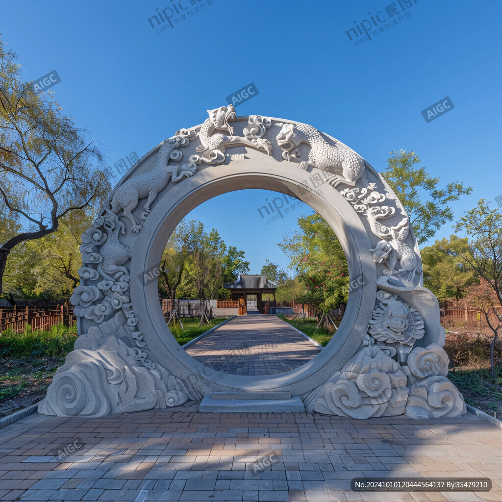 公園月亮園林門