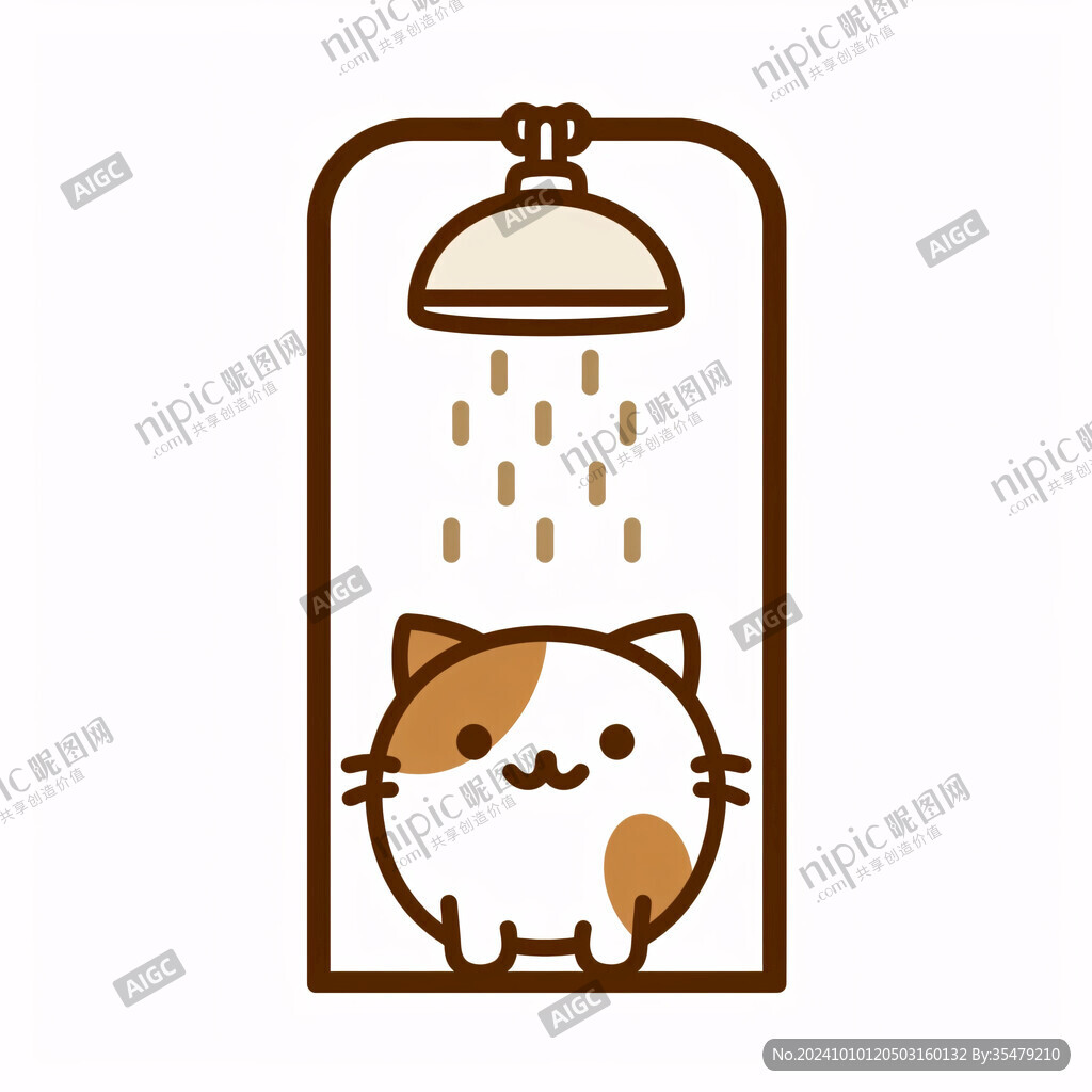 寵物沐浴露插畫