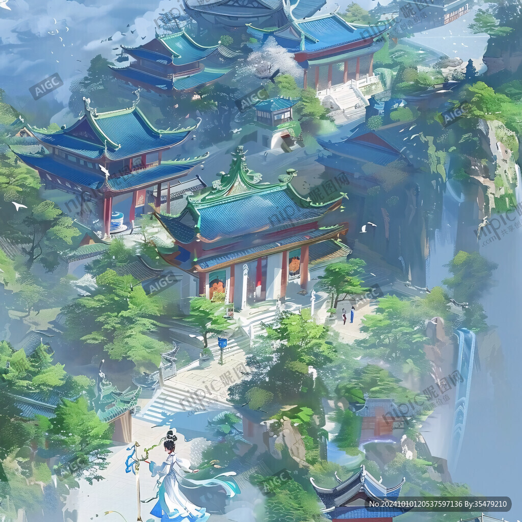 古風人物大場景